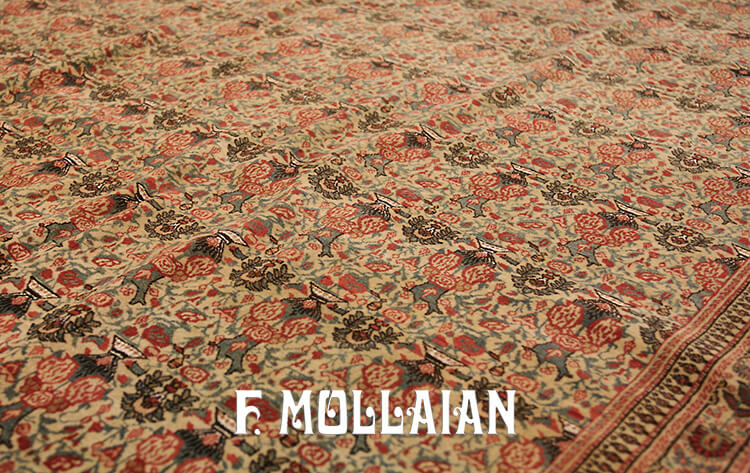Alfombra Persa Semi-Antigua Tehran Lana y Seda n°:81400650